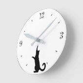 猫の掛け時計 Cat clock Runde Wanduhr (Winkel)