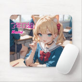 猫耳娘が通う学校の休み時間 MOUSEPAD (Mit Mouse)