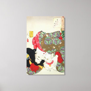 猫 が き, 芳 年 ich Liebe Cats, Yoshitoshi, Ukiyo-e Leinwanddruck