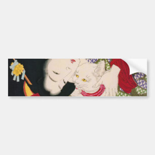 猫 が き, 芳 ich Liebe Katzen, Yoshitoshi, Ukiyos. Autoaufkleber