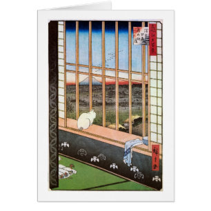 猫 と 富 山, 広 Cat und Mount Fuji, Hiroshige, 重