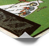 猫 と 富 山, 広 Cat und Mount Fuji, Hiroshige, 重 Poster (Ecke)