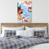 猫 と 魚, 国 Cat and Goldfish, Kuniyoshi, Ukiyo-e Leinwanddruck (Insitu (Schlafzimmer))