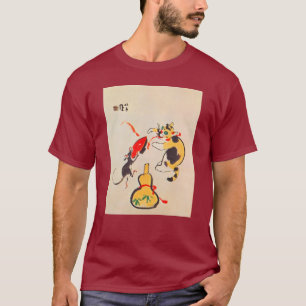 猫 と 鼠, 栖 Cat and Mouse, Seihō, japanische Art T-Shirt
