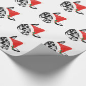 猫 & サンタ帽 GESCHENKPAPIER (Ecke)