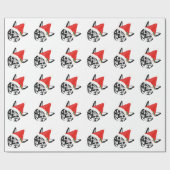 猫 & サンタ帽 GESCHENKPAPIER (Flach)