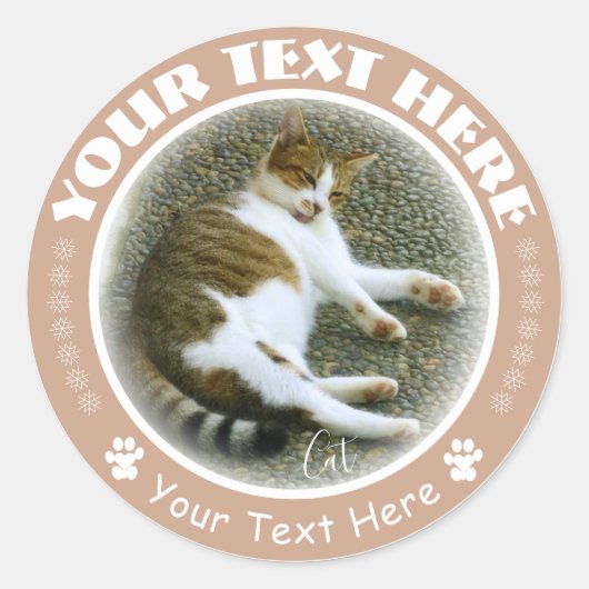 猫 ラ ウ シ ル ド RUNDER AUFKLEBER (Vorderseite)