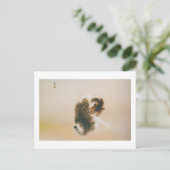 猫, 栖 鳳 Katze, Seihō, japanische Kunst Postkarte (Stehend Vorderseite)