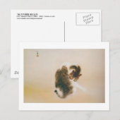 猫, 栖 鳳 Katze, Seihō, japanische Kunst Postkarte (Vorne/Hinten)