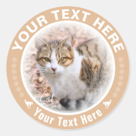 猫 RUNDER AUFKLEBER