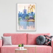 猿 澤 池, Sarusawa Pond, Hiroshi Yoshida, Woodcut Leinwanddruck (Insitu (Wohnzimmer))