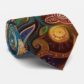 生命の樹柄 KRAWATTE (Gerollt)