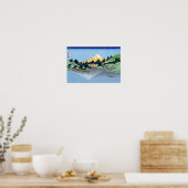 甲州三坂水面, 北斎 POSTER (Küche)