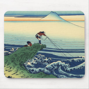 甲州石班沢, 北斎 View Mt.Fuji from Kajikazawa, Hokusai Mousepad