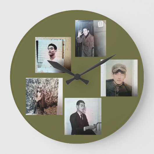 畑生浩子 きみのじかん展 Firenze Große Wanduhr (Vorderseite)