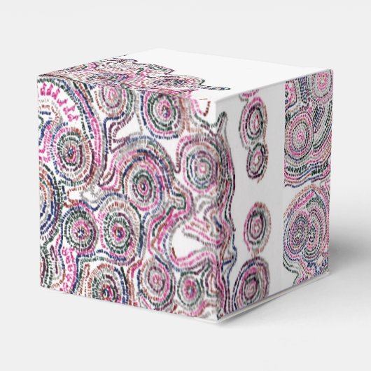 白い三角形のある算数曼荼羅 GESCHENKSCHACHTEL (Rückseite)