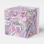 白い線の入った「算数曼荼羅」ボックス GESCHENKSCHACHTEL (Vorderseite)