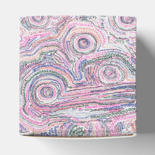 白い線の入った「算数曼荼羅」ボックス GESCHENKSCHACHTEL (Oben)