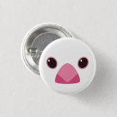 白文鳥-Java sparrow(white) Button (Vorne & Hinten)
