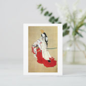 白 拍 子, 北 Shirabyōshi Dancer, Hokusai, Ukiyo-e Postkarte (Stehend Vorderseite)