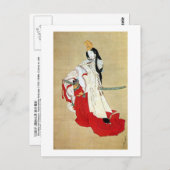 白 拍 子, 北 Shirabyōshi Dancer, Hokusai, Ukiyo-e Postkarte (Vorne/Hinten)