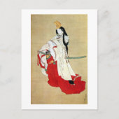 白 拍 子, 北 Shirabyōshi Dancer, Hokusai, Ukiyo-e Postkarte (Vorderseite)