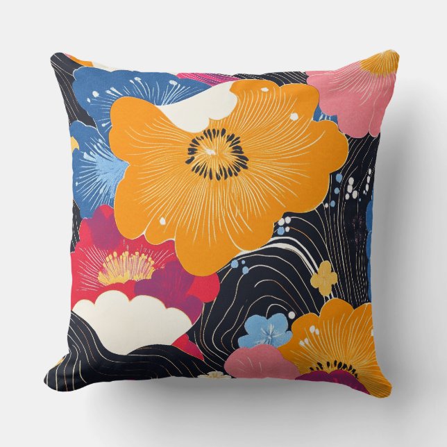 百花繚乱 Reimagined4 Kissen (Vorderseite)
