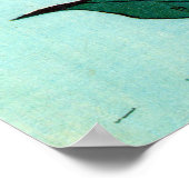 百 合, 北 Lily, Hokusai, Ukiyo-e Poster (Ecke)