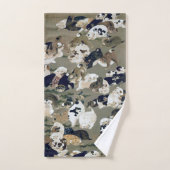 百 犬 図, 伊 藤 冲 hundert Dogs, Itō Jakuchū Badhandtuch Set (Handtuch)
