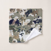 百 犬 図, 伊 藤 冲 hundert Dogs, Itō Jakuchū Badhandtuch Set (Waschlappen)