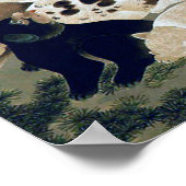 百 犬 図, 伊 藤 冲 hundert Dogs, Itō Jakuchū Poster (Ecke)