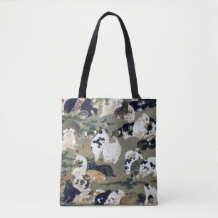 百 犬 図, 伊 藤 冲 hundert Dogs, Itō Jakuchū Tasche