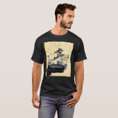 盆 栽, 北 斎 Bonsai, Hokusai, Ukiyo-e T-Shirt (Vorne ganz)
