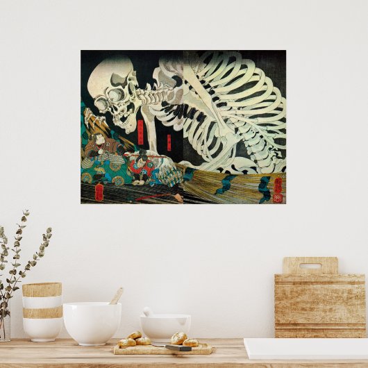 相 の 古 裏国馬 von Hexe, Kuniyoshi manipuliert Poster (Küche)