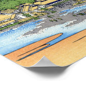 相 州 江 島, 北 斎 POSTER (Ecke)