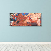 相 撲, 国 Sumo Wrestling, Kuniyoshi, Ukiyo-e Leinwanddruck (Insitu (Holzboden))