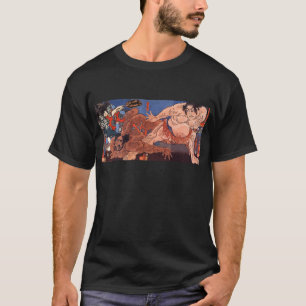 相 撲, 国 Sumo Wrestling, Kuniyoshi, Ukiyo-e T-Shirt