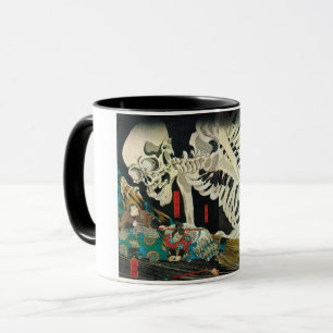 相 馬 の 古 裏,国 Skelett von Hexe, Kuniyoshi Tasse