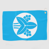 石持ち地抜き立ち沢瀉 ゴルフタオル GOLFHANDTUCH (Horizontal)