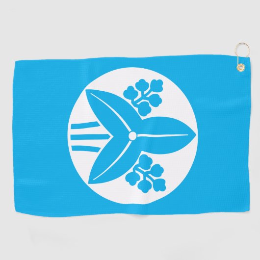 石持ち地抜き立ち沢瀉 ゴルフタオル GOLFHANDTUCH (Horizontal)