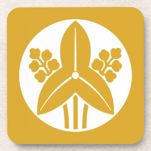 石持ち地抜き立ち沢瀉 GETRÄNKEUNTERSETZER