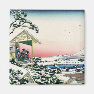 礫 川 雪 旦, 北 斎 Blick auf den Fuji von Koishikawa, Ho Magnet