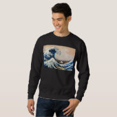 神奈川沖浪裏, 北斎 große Welle, Hokusai Sweatshirt (Vorne ganz)