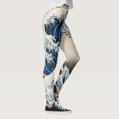 神奈川沖浪裏, 北斎 große Welle, Hokusai, Ukiyo-e Leggings (Rechts)
