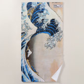 神奈川沖浪裏, 北斎 große Welle, Hokusai, Ukiyo-e Strandtuch (Vorderseite)