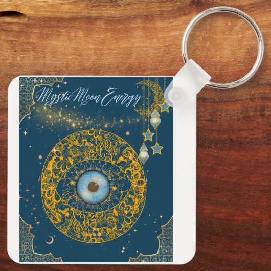 神秘的な月キーホルダー SCHLÜSSELANHÄNGER (Rückseite)