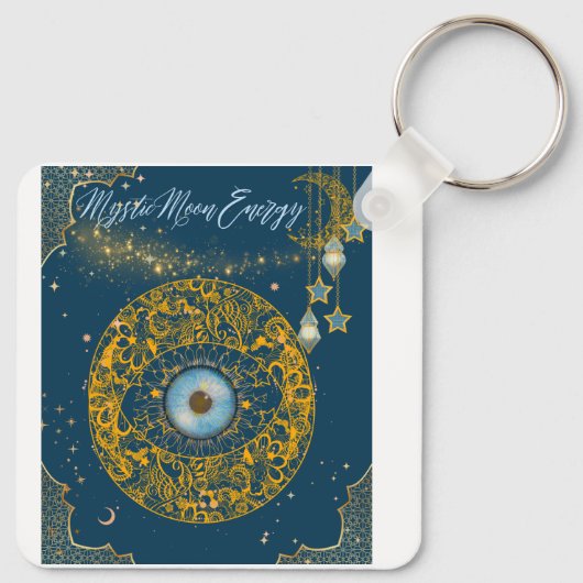 神秘的な月キーホルダー SCHLÜSSELANHÄNGER (Rückseite)