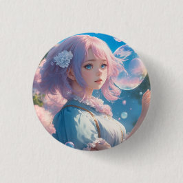 神秘的 女子 メルヘン ラブリー BUTTON