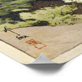 神 橋, Sacred Bridge, Hiroshi Yoshida, Woodcut Poster (Ecke)