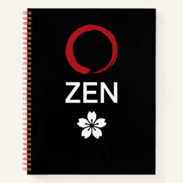 禅 Zen – Enso Sakura Minimalist Notebook Notizblock
